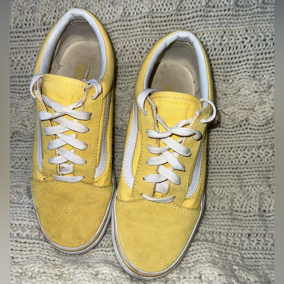 Vans Old Skool yellow low top sneakers: women’s 6.5, kids 5 - Picture 3 of 5